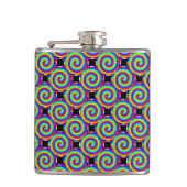 Rainbow Spiral van Kenneth Yoncich Heupfles (Voorkant)