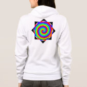 Rainbow Spiral van Kenneth Yoncich Hoodie (Achterkant)