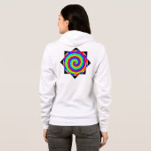 Rainbow Spiral van Kenneth Yoncich Hoodie (Achterkant volledig)