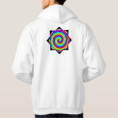 Rainbow Spiral van Kenneth Yoncich Hoodie (Achterkant)