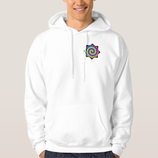 Rainbow Spiral van Kenneth Yoncich Hoodie (Voorkant)