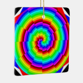 Rainbow Spiral van Kenneth Yoncich Keramisch Ornament (Rechts)