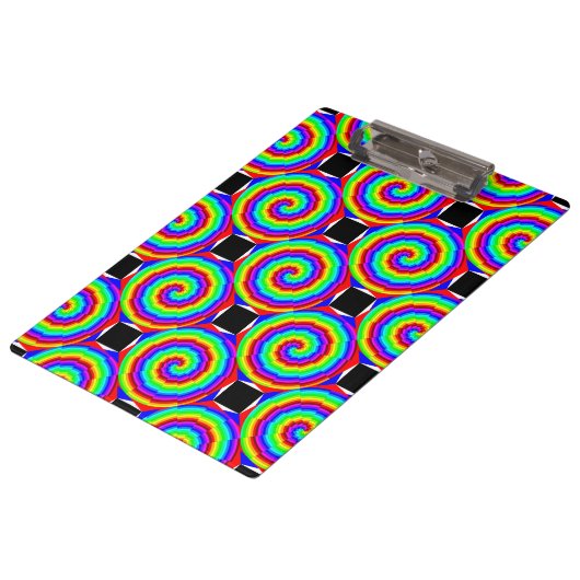 Rainbow Spiral van Kenneth Yoncich Klembord (Gekanteld)