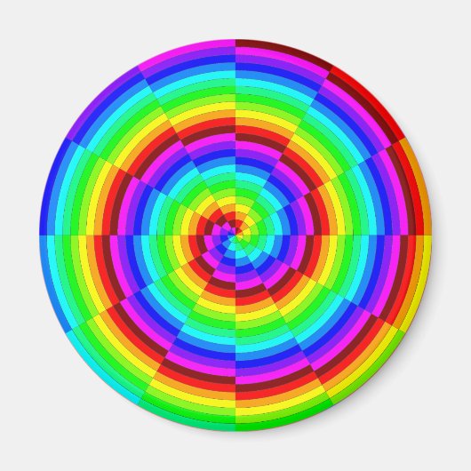 Rainbow Spiral van Kenneth Yoncich Magneet (Voorkant)