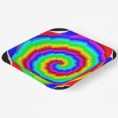Rainbow Spiral van Kenneth Yoncich Papieren Bordje (Gebogen)