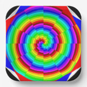 Rainbow Spiral van Kenneth Yoncich Papieren Bordje (Voorkant)