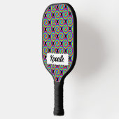 Rainbow Spiral van Kenneth Yoncich Pickleball Paddle (Links)