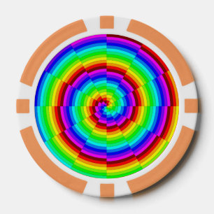 Rainbow Spiral van Kenneth Yoncich Pokerchips