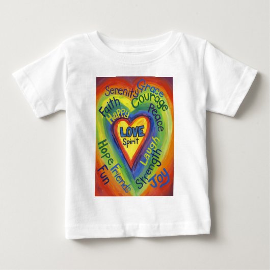 Rainbow Spirit Hearts Love Art Custom Shirt (Voorkant)
