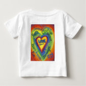 Rainbow Spirit Hearts Love Art Custom Shirt (Achterkant)