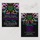 Rainbow Spirit Party Mini Flyers Visitekaartje (Voorkant / Achterkant)