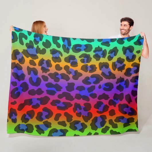 Rainbow Splash 60x80 Fleece Deken (In situ)