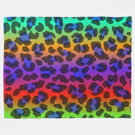 Rainbow Splash 60x80 Fleece Deken (Voorkant (Horizontaal))