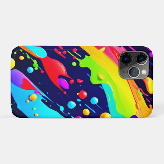 Rainbow Splash Art Case-Mate iPhone Case (Achterkant (horizontaal))