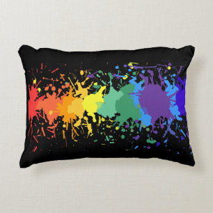 RAINBOW SPLASH ARTISTIC GRAFFITI PAINT DRIP ACCENT KUSSEN