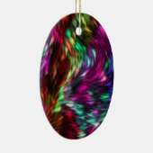 Rainbow Splash Ceramic Ornament (Rechts)