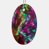 Rainbow Splash Ceramic Ornament (Links)