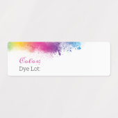 Rainbow Splash Dye Stock Labels (Design 1)