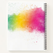 Rainbow Splash Dyeing Log Notitieboek (Achterkant)