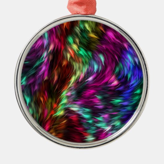 Rainbow Splash Metalen Ornament (Voorkant)