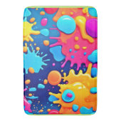 Rainbow Splash Paint Art Badmat (Voorkant Verticaal)