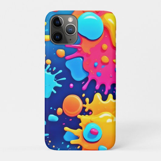 Rainbow Splash Paint Art Case-Mate iPhone Case (Achterkant)