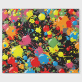 Rainbow Splash Paint Droplets PD Cadeaupapier (Vlak)