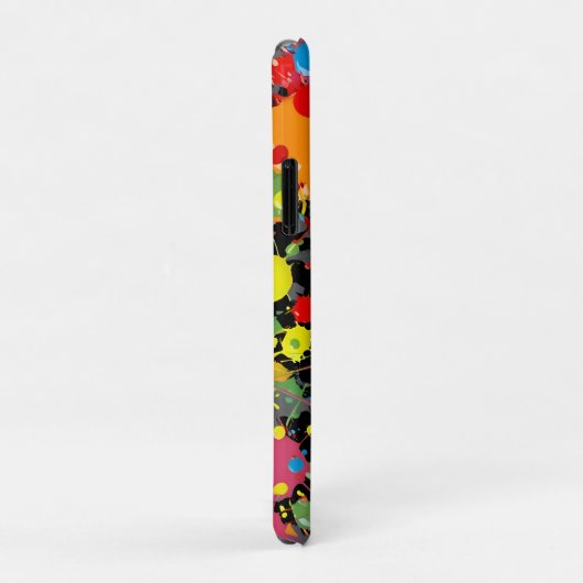 Rainbow Splash Paint Droplets PD Case-Mate iPhone Case (Achterkant/rechts)