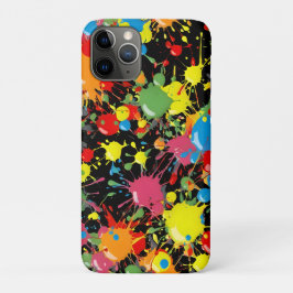 Rainbow Splash Paint Droplets PD Case-Mate iPhone Case