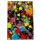 Rainbow Splash Paint Droplets PD Medium Cadeauzakje (Achterkant)