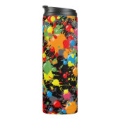 Rainbow Splash Paint Droplets PD Thermosbeker (Geroteerd rechts)