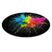 Rainbow Splash Powder Art Snijplank (Hoek)