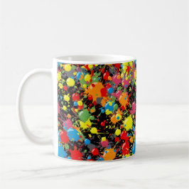 Rainbow Splash Verf Druppels PD Koffiemok