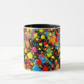 Rainbow Splash Verf Druppels PD Mok (Midden)