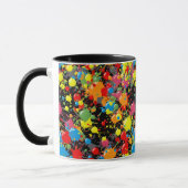 Rainbow Splash Verf Druppels PD Mok (Links)