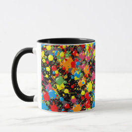 Rainbow Splash Verf Druppels PD Mok