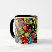 Rainbow Splash Verf Druppels PD Mok (Voorkant links)