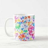 Rainbow Splatter Art Colorful Splashes Koffiemok (Links)