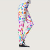Rainbow Splatter Art Colorful Splashes Leggings (Rechts)