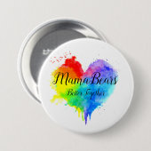 Rainbow Splatter Heart Better Together Button (Voorkant /achterkant)