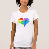 Rainbow Splatter Heart Shirt (Voorkant)