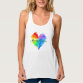Rainbow Splatter Tanktop (Voorkant)