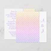 RAINBOW SPOT CRYSTAL WEDDING INVITATION KAART (Voorkant / Achterkant)