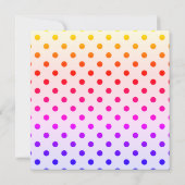 RAINBOW SPOT PINK BACHELORETTE INVITATIE KAART (Achterkant)