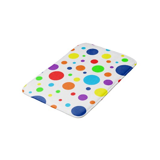 Rainbow Spots Bath Mat (Gekanteld)
