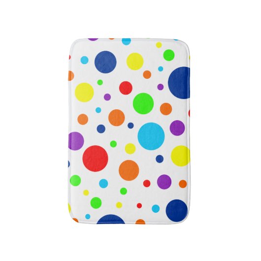 Rainbow Spots Bath Mat (Voorkant Verticaal)