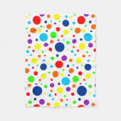 Rainbow Spots Fleece Blanket Deken (Voorkant)