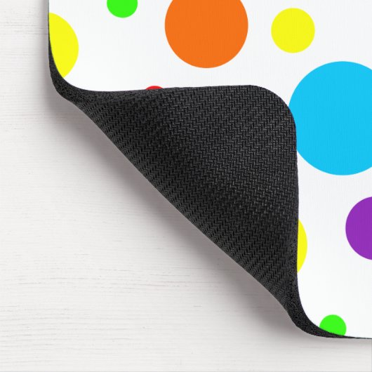 Rainbow Spots Mousepad Muismat (Hoek)
