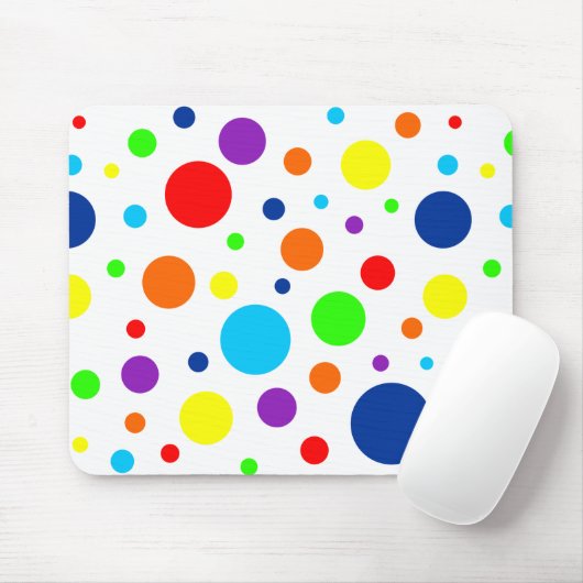 Rainbow Spots Mousepad Muismat (Met muis)