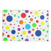 Rainbow Spots Pillowcase Kussensloop (Achterkant-Links)